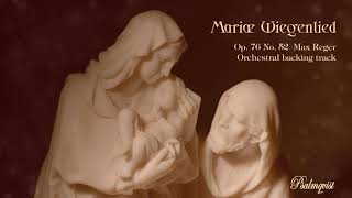 Mariae Wiegenlied  Max Reger  Backing track [upl. by Ahsyek]