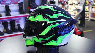 AGV K1 Helmet Kripton BlackGreen [upl. by Leiser]