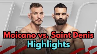 Moicano vs Saint Denis Highlights 306  UFC Paris ufc moicano saintdenis mmahighlights viral [upl. by Halli]