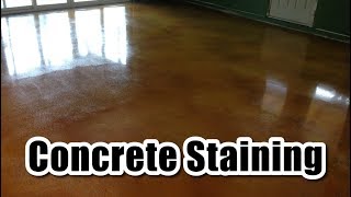 How to Stain and Seal Concrete Floor [upl. by Tiat]