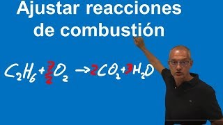 Ajustar reacciones de combustión [upl. by Dorine]