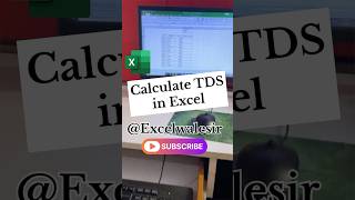 Calculate TDS in Excel excelwalesir exceltricks tds tax exceltips training shortvideo yt [upl. by Neuberger486]