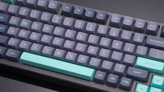 VGN N75 Caribbean Blue display keyboard customkeyboards mechanicalkeyboard setup gaming fyp [upl. by Garate]