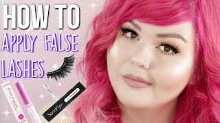 How To Apply False Lashes  Hooded Eyes [upl. by Shulamith]