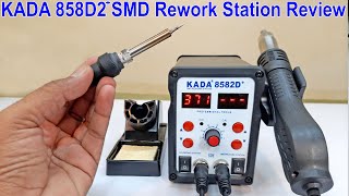 Kada 858D2 plus digital SMD Rework Station hot air gun with soldering iron for repairing review [upl. by Paehpos]