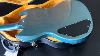 Gibson Custom Shop CME 1963 SG Special Reissue Pelham Blue Murphy Lab Ultra Light Aged 2020 [upl. by Dabbs]