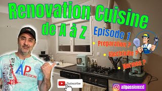 comment preprarer lélectricité pour renover une cuisine  Episode 1 [upl. by Ardnekahs]