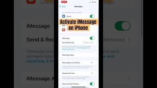 Fix message “Not Delivered” on iPhone  Activate iMessage [upl. by Ailugram814]