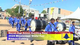 The MS State Fair opens with the Murrah Marching Band [upl. by Vaenfila182]