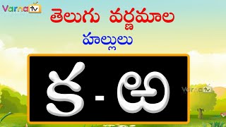 Learn Hallulu  Learn Telugu Varnamala  Telugu Aksharamala  Learn Telugu Alphabets  Varna TV [upl. by Nissie]