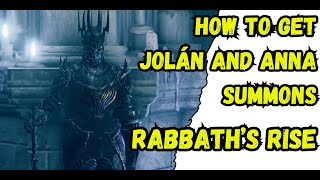 How to get Jolán and Anna Summons  Rabbaths Rise Secret  Elden Ring [upl. by Aidnyc]