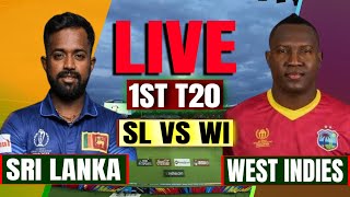 Sri Lanka vs West Indies 1st T20 Live Commentary  Live Cricket Match Today  SL vs WI 1st T20 Live [upl. by Anaitsirc175]