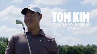 Tom Kim Tests New Titleist T100 and T200 Irons [upl. by Finbur]