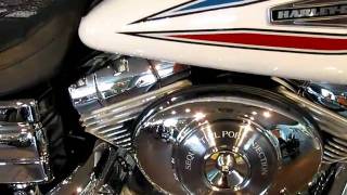 2006 HarleyDavidson 35th Anniversary Dyna Super Glide FXDI35 Glacier White Pearl [upl. by Eveam]