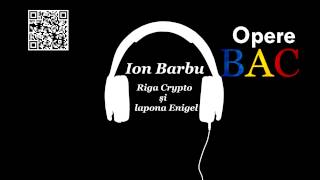 Ion Barbu  Riga Crypto si Lapona Enigel  Modernism  OPERE BAC [upl. by Wasson]