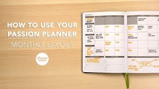 How To Use Your Passion Planner Monthly Layout [upl. by Neeham]