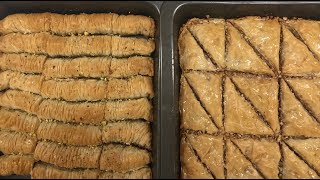 Baklava Recipe Easy Baklava recipe 2 ways Lebanese Baklava 😉😋 [upl. by Nive]