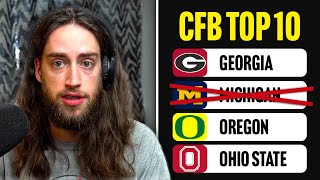 WayTooEarly College Football Top 10 Rankings [upl. by Ayra]