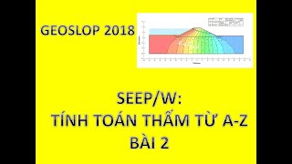 SeepW TÍNH TOÁN THẤM QUA ĐẬP ĐẤT CÓ KHÓ NHƯ BẠN NGHĨ BÀI 2 Geostudio 2018 [upl. by Timofei]