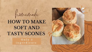 Bake with me  Scones recipe  How to make soft and tasty scones  No eggs  South African YouTuber [upl. by Mallissa]