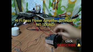 HiFi Bass Power Amplifier bluetooth No sounds [upl. by Novaat982]