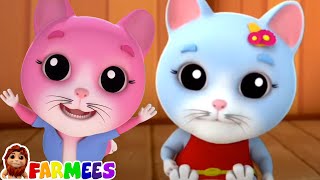 Five Little Kittens  More Nursery Rhymes And Cartoon Videos by Farmees [upl. by Piane]