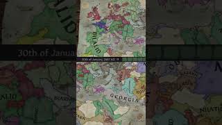 2500 year Timelapse in crusaderkings3 [upl. by Ilahsiav]