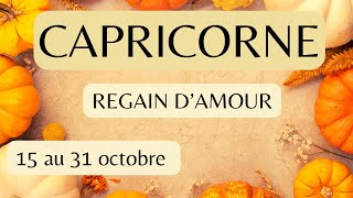 CAPRICORNE  15 au 31 OCTOBRE  Amour  Renouveau retrouvailles et harmonie [upl. by Tallie325]