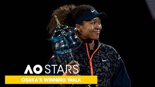 Naomi Osaka Completes Champions Walk  AO Stars [upl. by Erodeht]