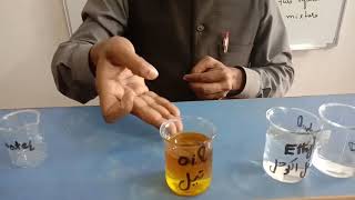 Determine that miscible and immiscible liquid is dissolve or not 9th chemistry practical Exp 610 [upl. by Hcirdeirf]