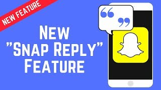 Quote Text Snaps in PictureVideo Replies – New Snap Reply Feature [upl. by Eceinwahs]