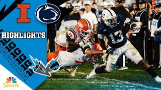 Illinois Fighting Illini vs Penn State Nittany Lions  CFB HIGHLIGHTS  92824  NBC Sports [upl. by Karlin]