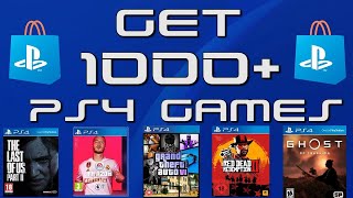 How to get 1000 free games on ps4 2023  How to get free games on ps4 2023 hack [upl. by Iidnarb529]