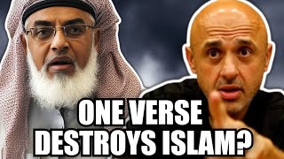 Muslim SILENT amp BAFFLED At ONE Quran Verse DESTROYING Islam Debate  Sam Shamoun [upl. by Leinahtan]