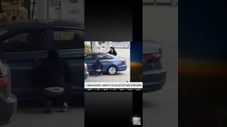 Dramatic carjacking attempt at gas station caught on video carjacker gets out and takes off why [upl. by Mariele]