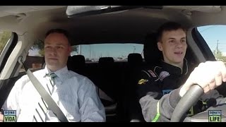 NASCAR Driver Takes ADOT MVD Driving Exam [upl. by Magdala253]