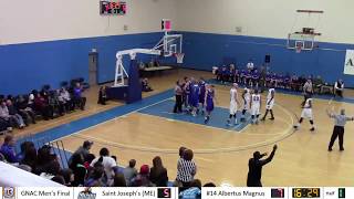 2014 GNAC Mens Basketball Final  Saint Josephs ME at Albertus Magnus 3114 [upl. by Jori793]