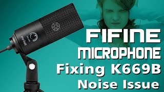 FIFINE Gaming USB Microphone K669B Noise Fixing [upl. by Akisey]