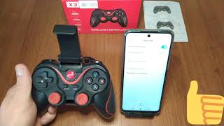 Джойстик для мобильного телефона Wireless Controller Android X3 [upl. by Drofdarb]