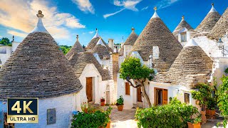 Alberobello Italy 🇮🇹 4K Puglia Walking Tour 2024 [upl. by Iidnarb238]