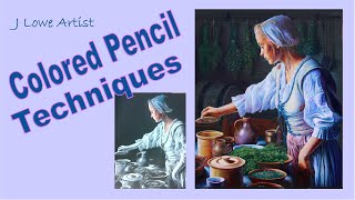 Colored Pencil Drawing Techniques Lesson [upl. by Alamaj]