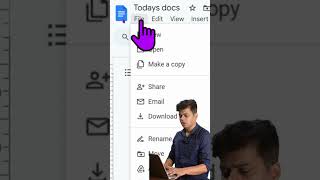 How to convert google docs in pdf shortsvideo googledocstutorial [upl. by Sessylu]