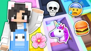 💜Minecraft BUT Every Room is a Different EMOJI [upl. by Karame]