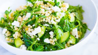 Arugula Couscous Salad Recipe with Feta [upl. by Ahmad]