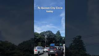 To Quezon City Circle now automobile travel roadtrip philippines traffic [upl. by Yellah450]