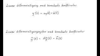 Hva er et system av differensialligninger [upl. by Paz]