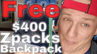 Free Zpacks Backpack Give Away 400 zpacks backpackinggear backpacking hiking coachbill315 [upl. by Ailegave]