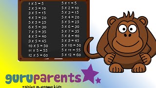 Times Tables Song 5 Slow Version  Multiply by 5 for beginners [upl. by Jaban811]