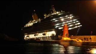 Costa Concordia momento dell impatto  VIDEO ORIGINALE [upl. by Ethelstan]