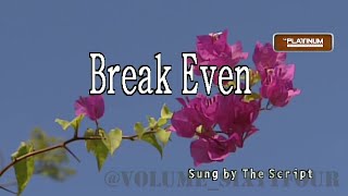 The Script  Breakeven KaraokeLyricsInstrumental [upl. by Ilanos]